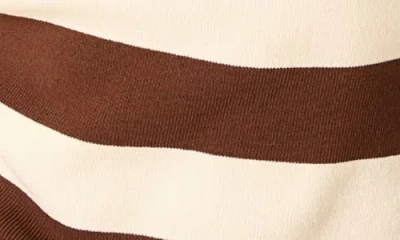 Solid & Striped The Debra Rubgy Stripe Top In Brown