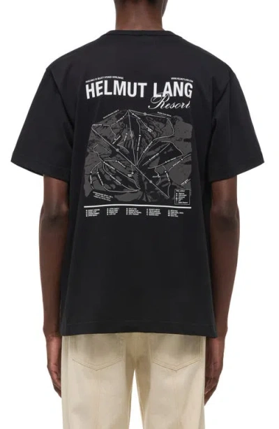 Helmut Lang Ski Map Graphic T-shirt In Multi