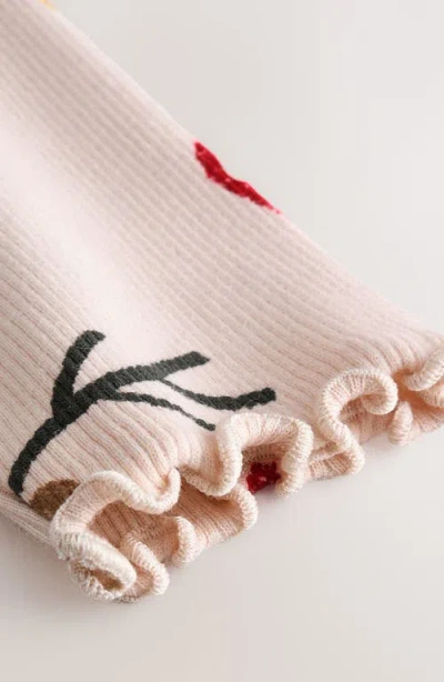 Next Kids' Rib Print Long Sleeve Top In Multi