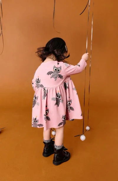 Next Kids' Bat Long Sleeve Jersey Dress In Pink
