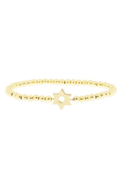 Marlyn Schiff Star Of David Stretch Bracelet In Gold