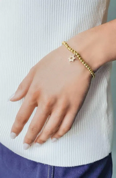 Marlyn Schiff Star Of David Stretch Bracelet In Gold