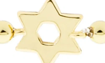 Marlyn Schiff Star Of David Stretch Bracelet In Gold