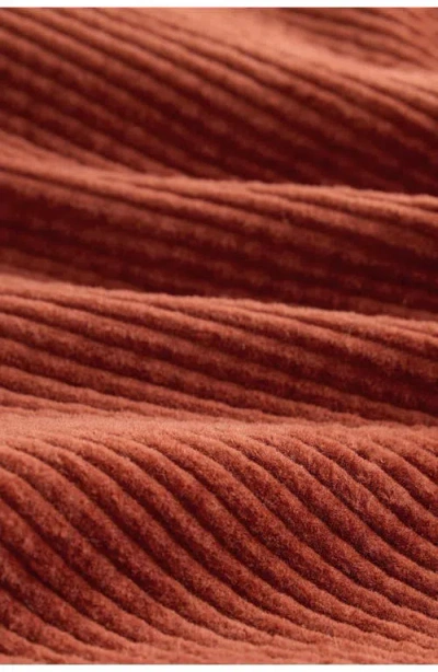 Next Kids' Hooded Corduroy Shacket & Graphic T-shirt Set In Burgundy