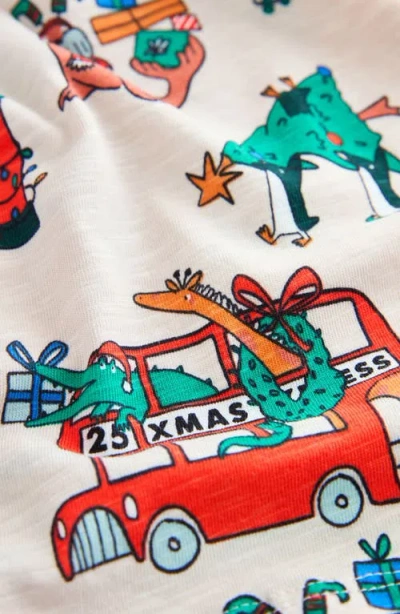 Next Kids' Holiday Print Long Sleeve Cotton T-shirt In Green