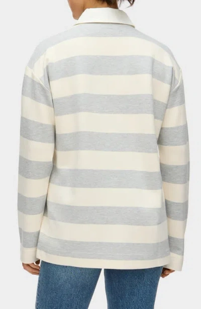 Aligne Joni Stripe Organic Cotton Blend Rugby Shirt In Multi