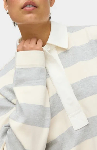 Aligne Joni Stripe Organic Cotton Blend Rugby Shirt In Multi