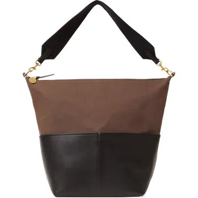 Clare V Sophie Canvas Leather Tote In Multi