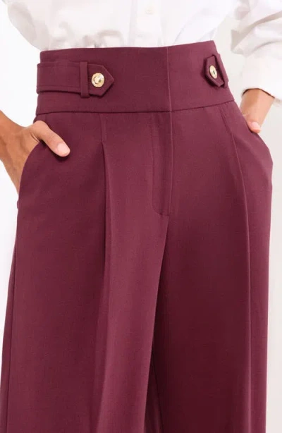 Lipsy Button Detail Wide Leg Pants In Gold