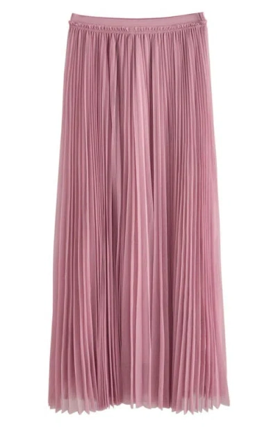 Next Pleate Mesh Skirt In Pink