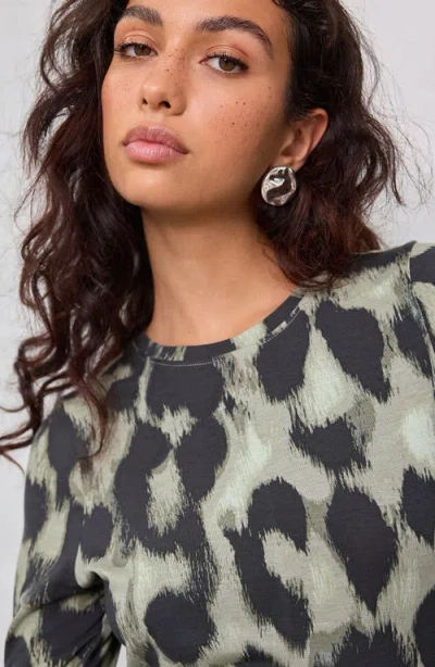 Next Animal Print Jersey Maxi Dress In Gray