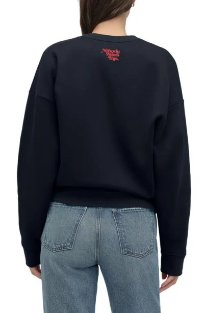 Favorite Daughter Loser Sibling Cotton Blend Sweatshirt In Blue