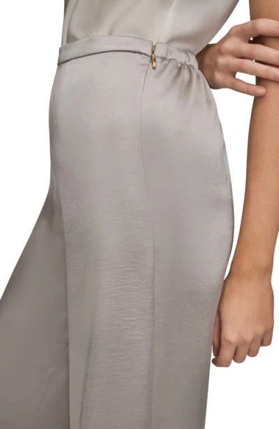 Donna Karan New York Pull-on Wide Leg Pants In Gray