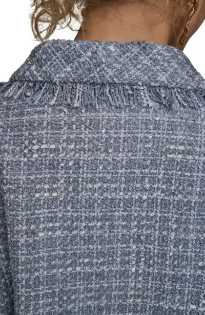 Donna Karan Women's Fringe Detail Wrap Jacket In Gray