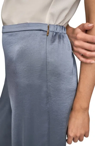 Donna Karan New York Pull-on Wide Leg Pants In Gray