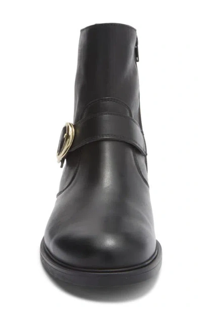 Paul Green Dakota Buckle Ankle Boot In Black