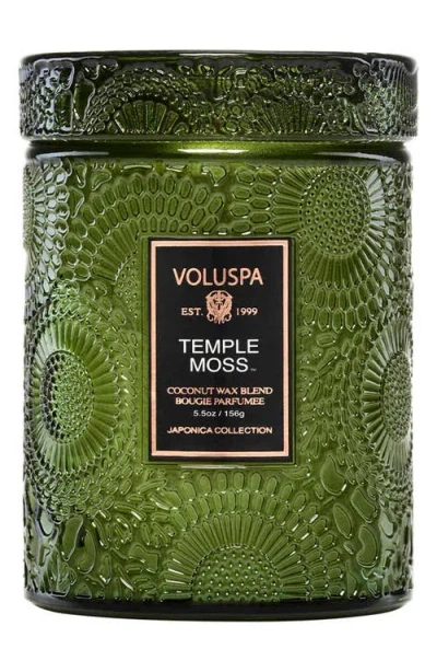 Voluspa Temple Moss Small Jar Candle In Green