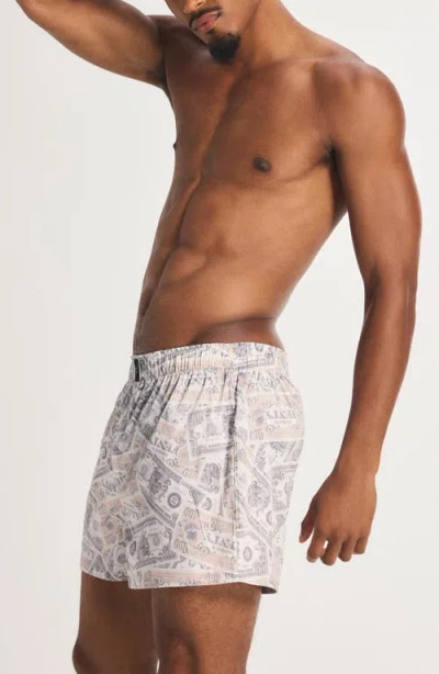 Savage X Fenty Savage X Satin Boxers In Gray