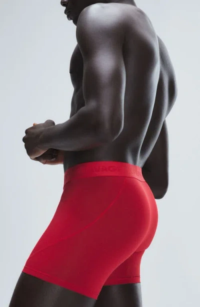 Savage X Fenty Shadow Fit Boxer Briefs In Red
