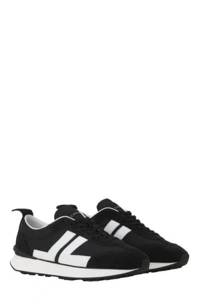 Lanvin Bumpr Nylon Sneakers In Black