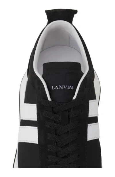 Lanvin Bumpr Nylon Sneakers In Black
