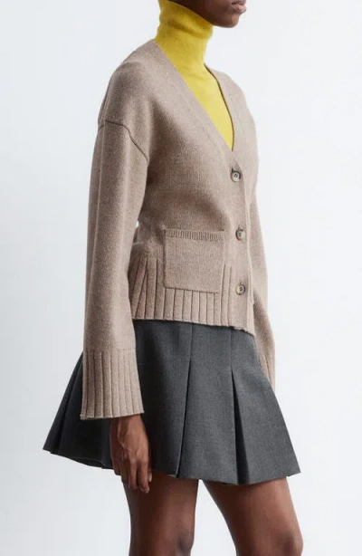 & Other Stories Cotton & Wool Cardigan In Neutral