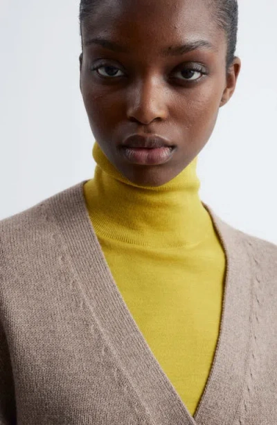 & Other Stories Cotton & Wool Cardigan In Neutral