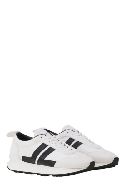 Lanvin Bumpr Nylon Sneakers In White