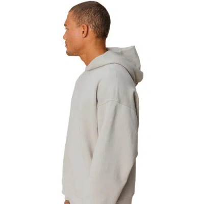 Ocio Organic Cotton Teddy Oversized Hoodie In Gray