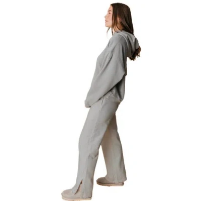 Ocio Organic Cotton Teddy Oversized Hoodie In Gray