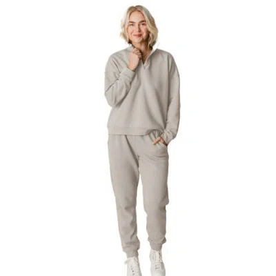 Ocio Organic Cotton Teddy Everywhere Jogger In Gray
