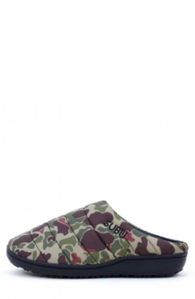 Subu Gender Inclusive Indoor/outdoor Puffer Slipper In Black