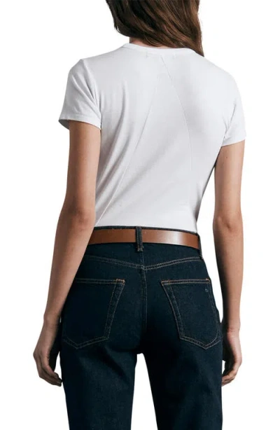 Rag & Bone Luca Slim Short-sleeve Baby Tee In Multi