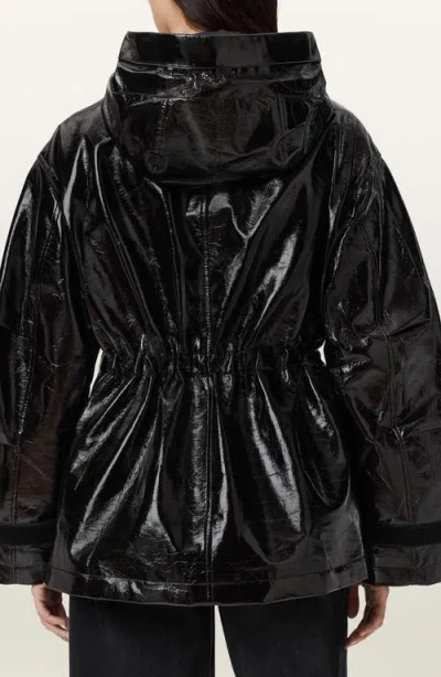 Allsaints Kelsie Drawstring-waistband Hooded Jacket In Multi