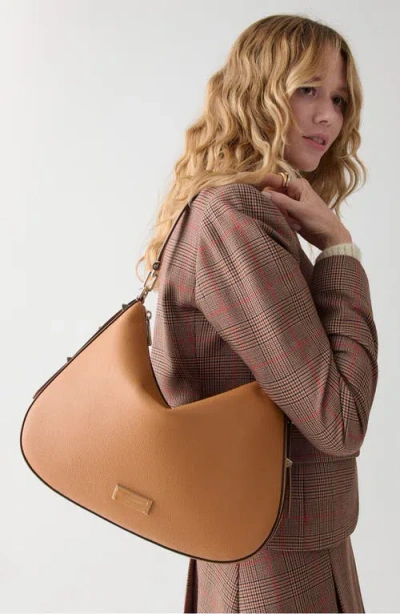 Kate Spade New York Liv Large Hobo Leather Shoulder Bag In Brown