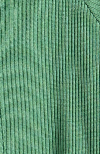 Bella Tunno Rib One-piece & Hat Set In Green