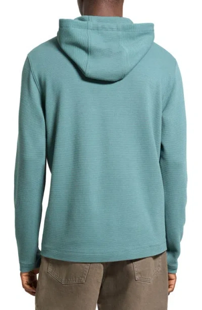 Theory Delroy Studio Textured Hoodie In Green