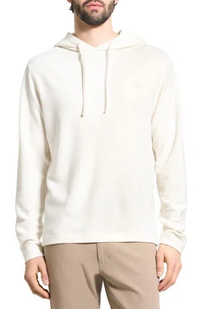 Theory Delroy In Studio T Jacquard Relaxed Fit Hoodie In White