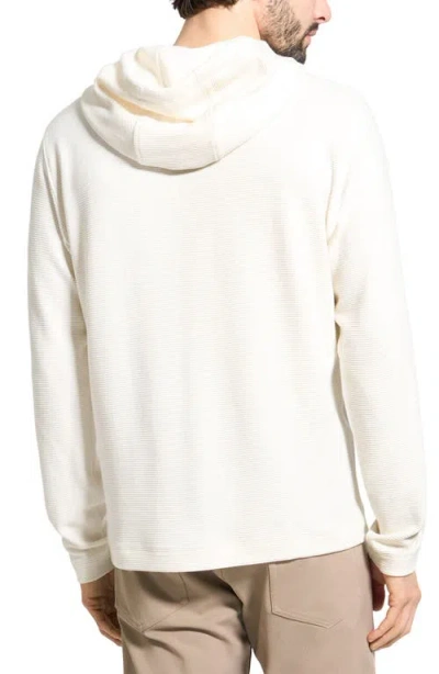 Theory Delroy In Studio T Jacquard Relaxed Fit Hoodie In White