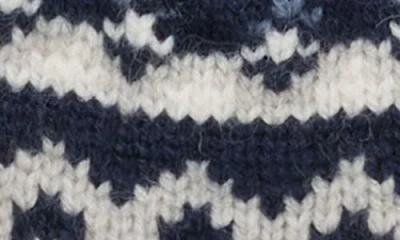 Barbour Marlow Fair Isle Beanie In Blue