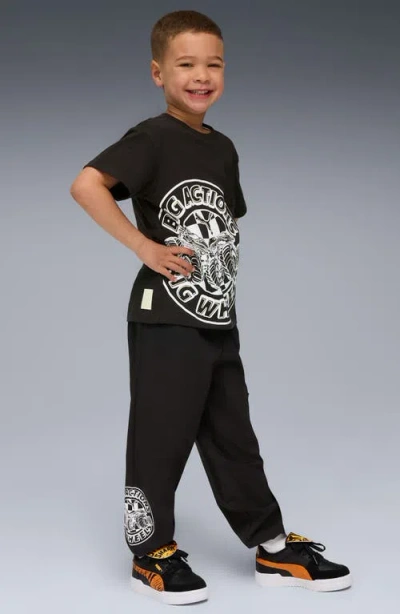 Puma X Hot Wheels Kids' Relaxed Cargo Pants In Black