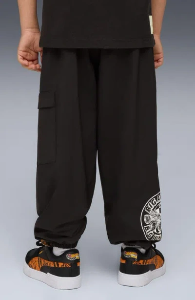 Puma X Hot Wheels Kids' Relaxed Cargo Pants In Black