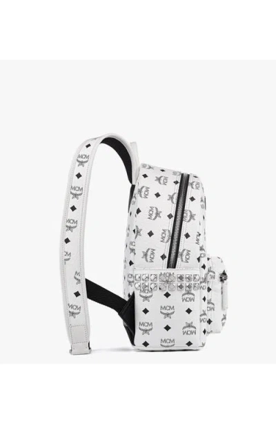 Mcm Stark Side Studs Backpack In White