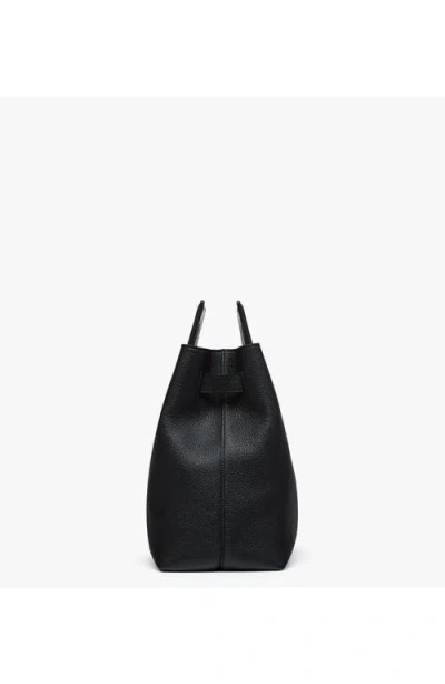 Mcm Soft Diamond Tote In Embossed Leather In Black