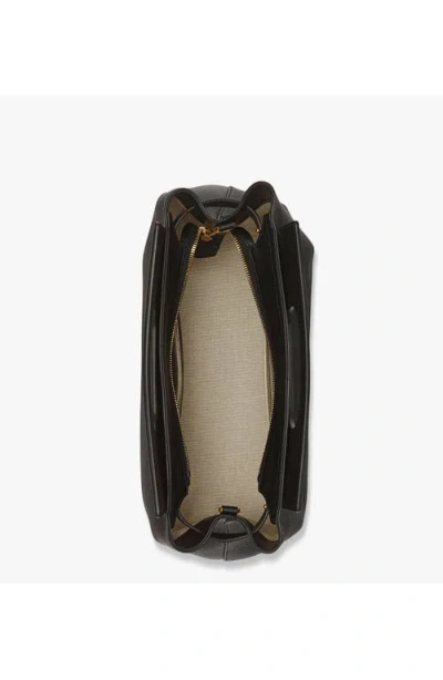 Mcm Soft Diamond Tote In Embossed Leather In Black