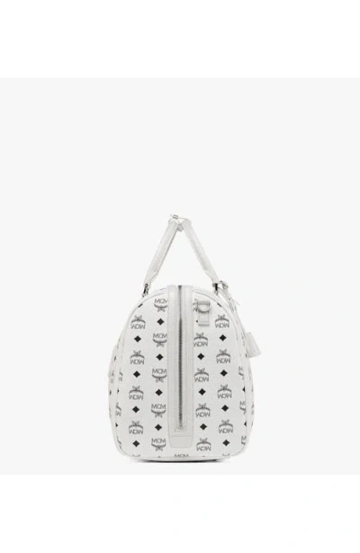 Mcm Ottomar Weekender Bag In White