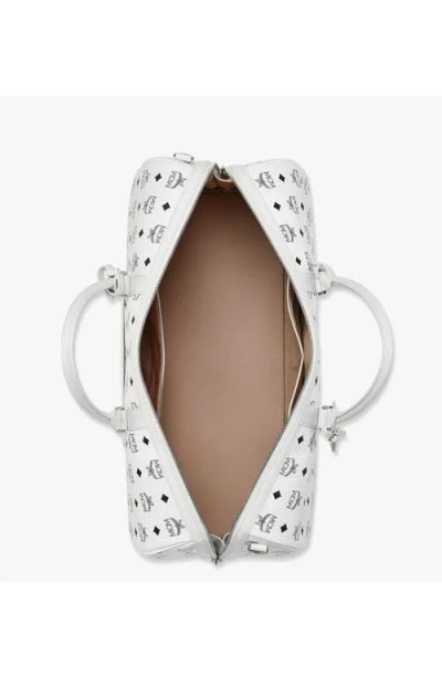 Mcm Ottomar Weekender Bag In White