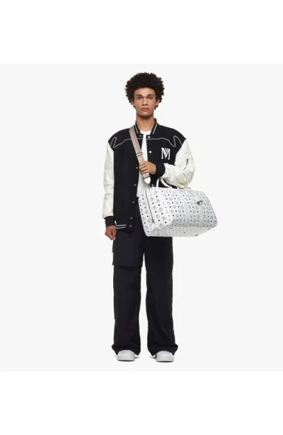 Mcm Ottomar Weekender Bag In White