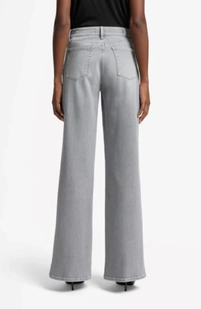 7 For All Mankind High Rise Lotta Flared Leg Jeans In Panalu In Blue