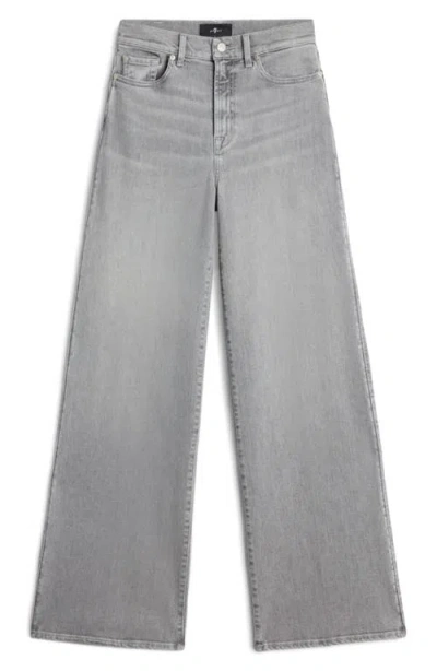 7 For All Mankind High Rise Lotta Flared Leg Jeans In Panalu In Blue